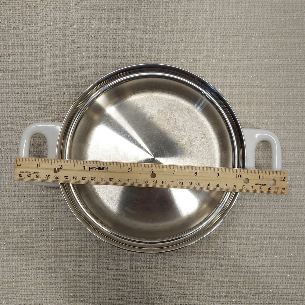 Health Craft 5 Ply Nicromium Surgical Steel 1.25 QT Saucepan with Lid USA